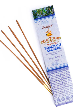 Incenso Goloka Ayurvedic Rosemary Alecrim (caixa)