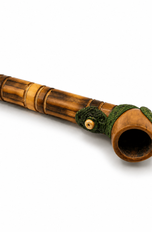Cachimbo Artesanal em Bambu com Fornilho de Coquinho CBC01