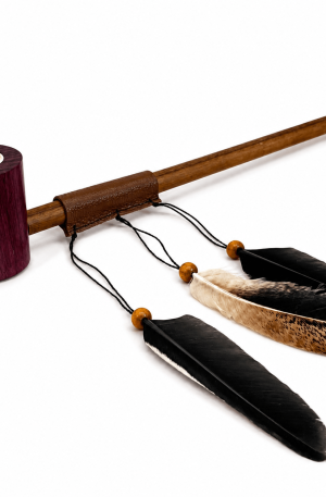 Cachimbo Artesanal Longo com Fornilho em Roxinho – 42 cm