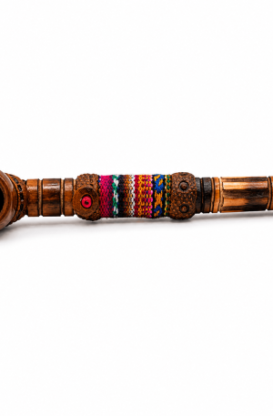 Cachimbo Artesanal em Bambu com Fornilho de Coquinho CPB1 – Médio (16 cm)