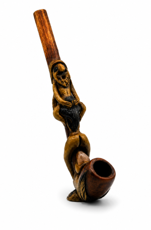 Cachimbo Artesanal em Madeira com Fornilho de Coquinho CME01